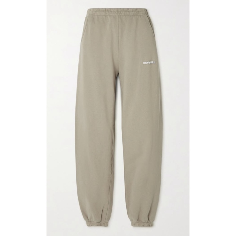 Sporty & Rich Tan Logo Jogger Sweatpants - Unisex XL